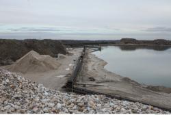 Photo Textures of Background Gravel Mining